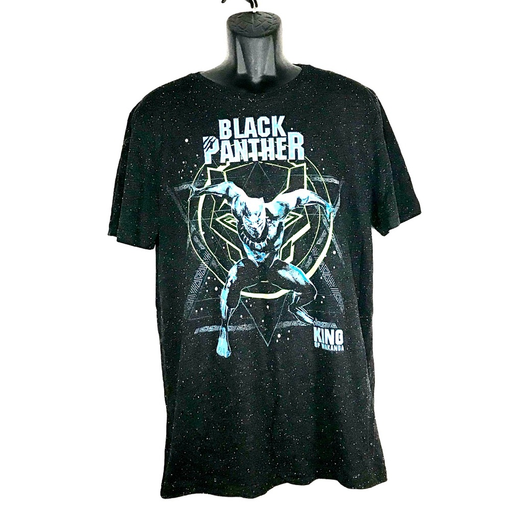 NWT Marvel Men Crew-Neck Black Panter T-Shirt